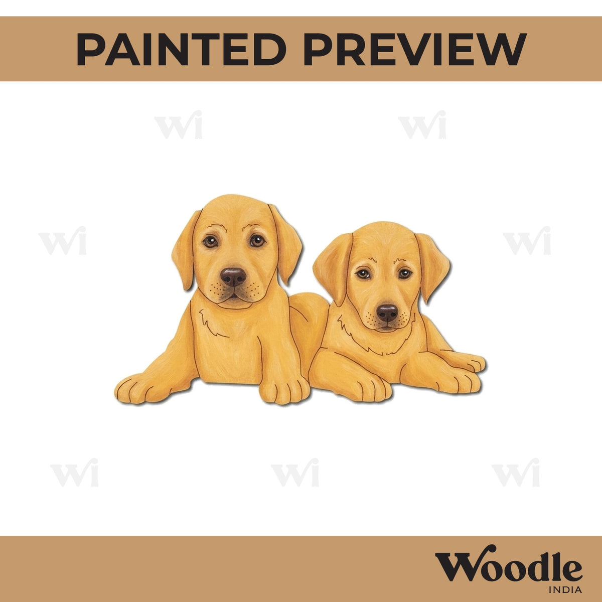 Two Dogs Pre Marked MDF Design 1