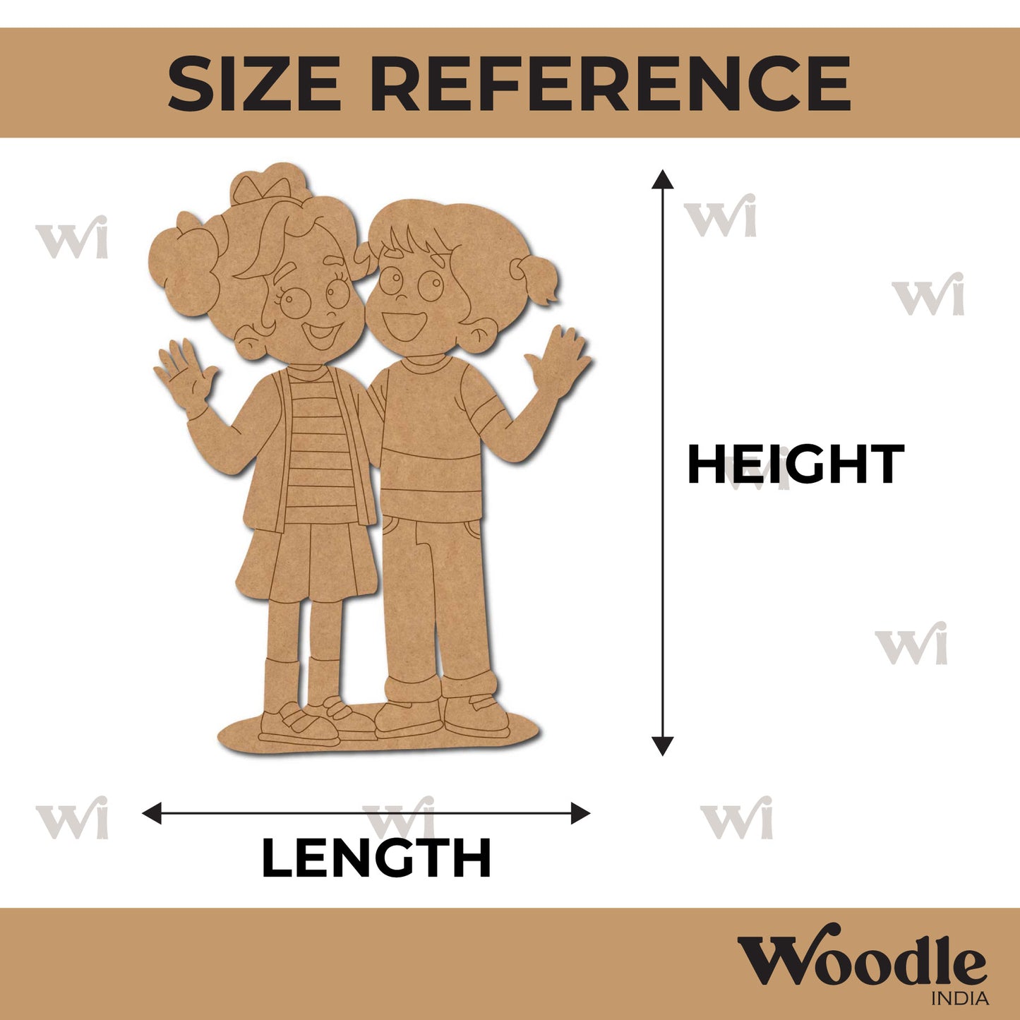 Two Girls Pre Marked MDF Design 5