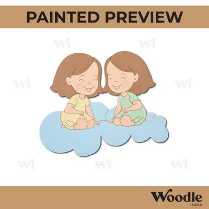 Two Girls Pre Marked MDF Design 6