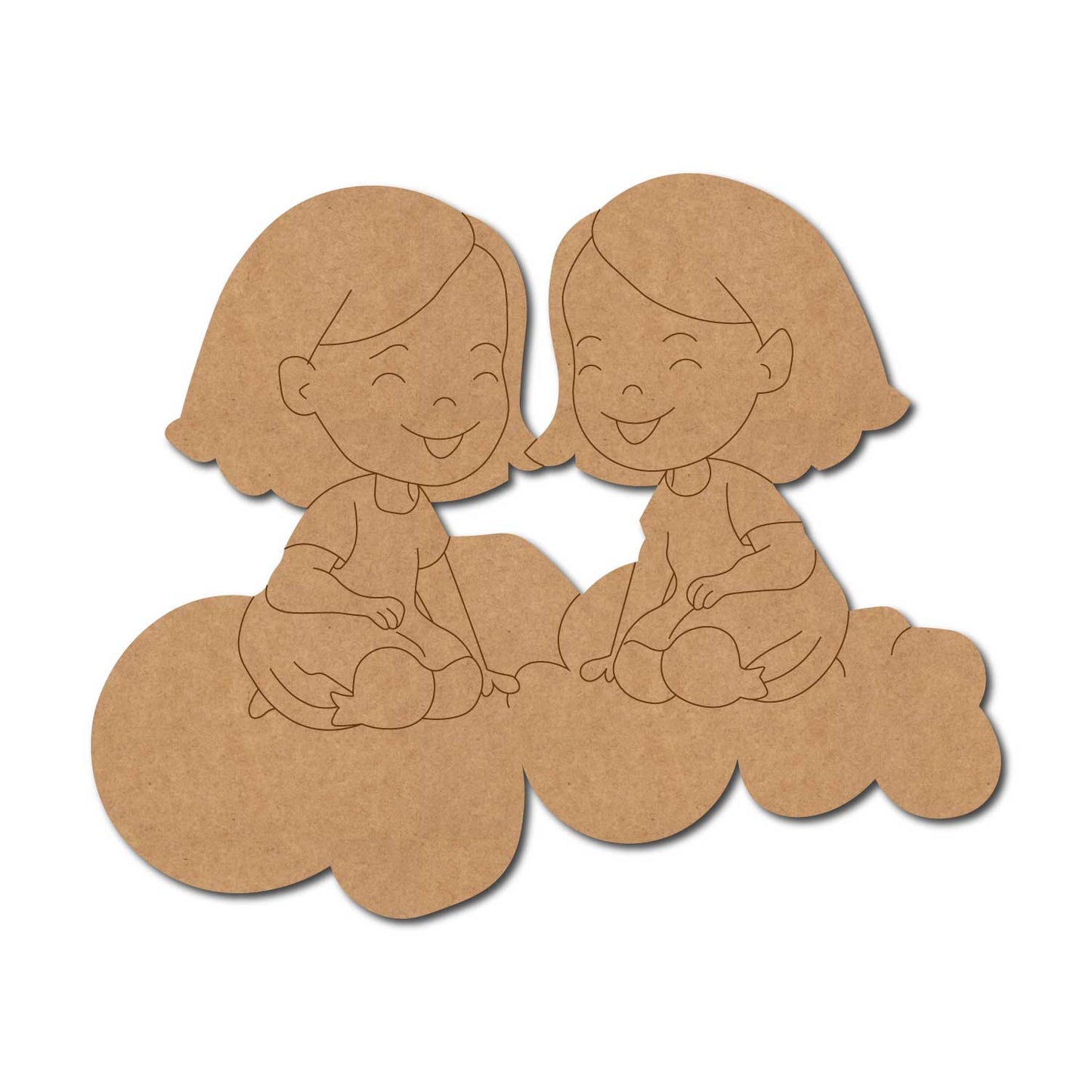 Two Girls Pre Marked MDF Design 6