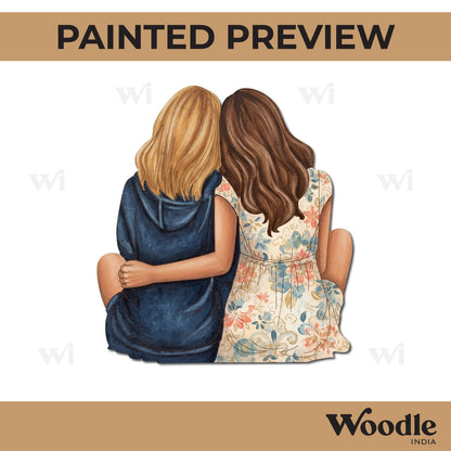 Two Girls Pre Marked MDF Design 8