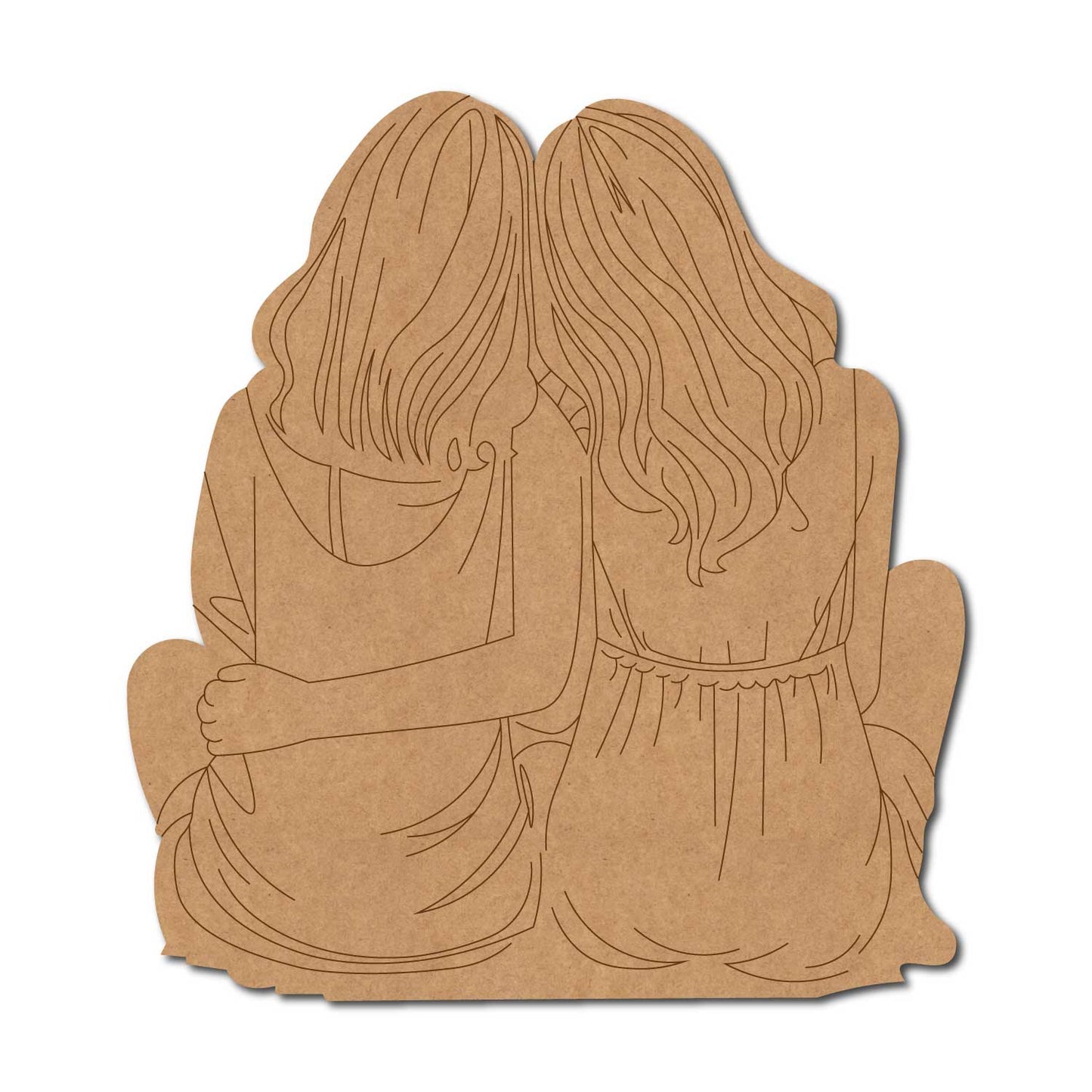 Two Girls Pre Marked MDF Design 8