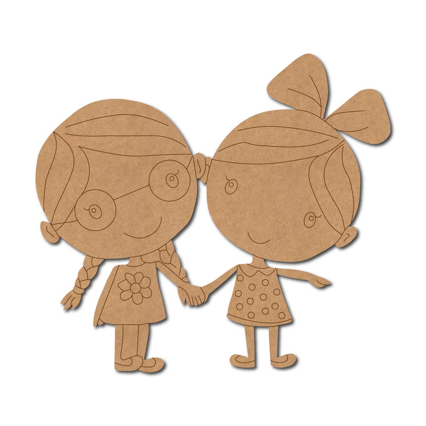 Two Girls Pre Marked MDF Design 9