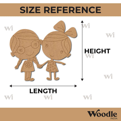 Two Girls Pre Marked MDF Design 9