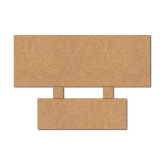 Two Plank Nameplate MDF Design 1
