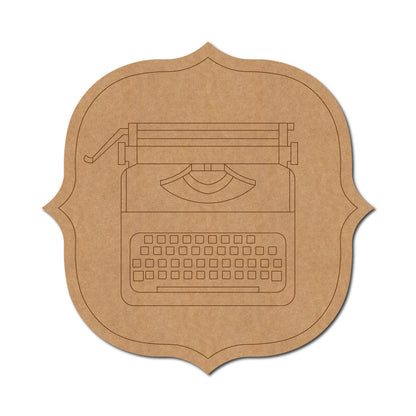 Typewriter Pre Marked Base MDF Design 1
