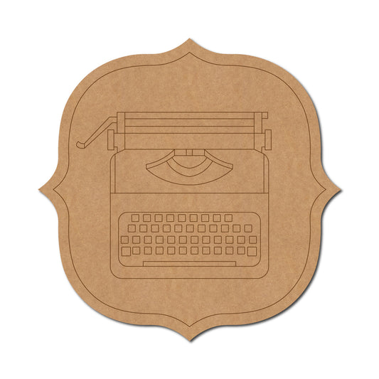 Typewriter Pre Marked Base MDF Design 1