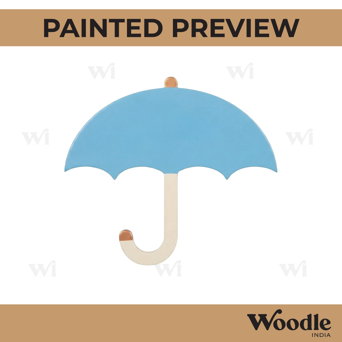 Umbrella Cutout MDF Design 1