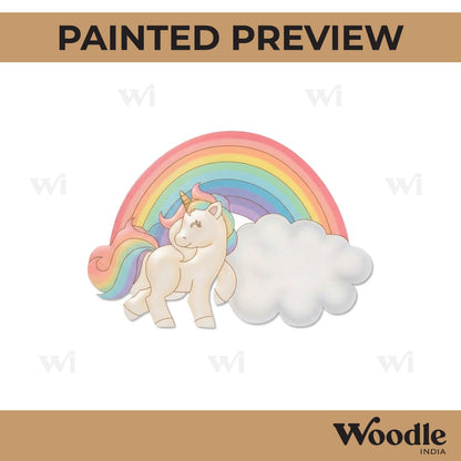 Unicorn Cloud Pre Marked MDF Design 1