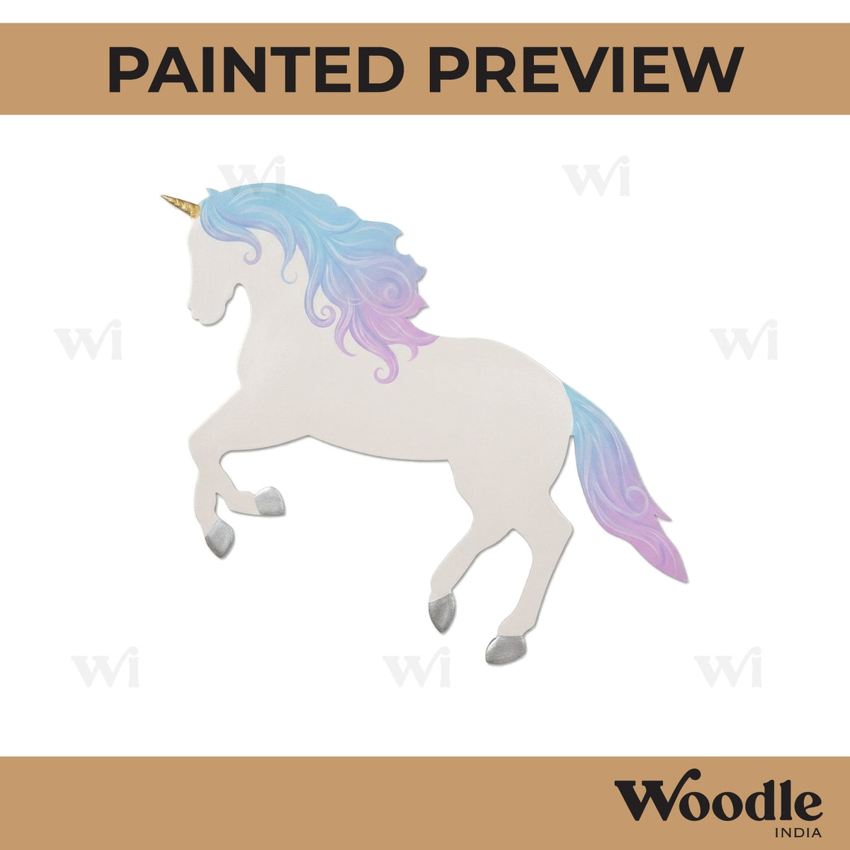 Unicorn Cutout MDF Design 3