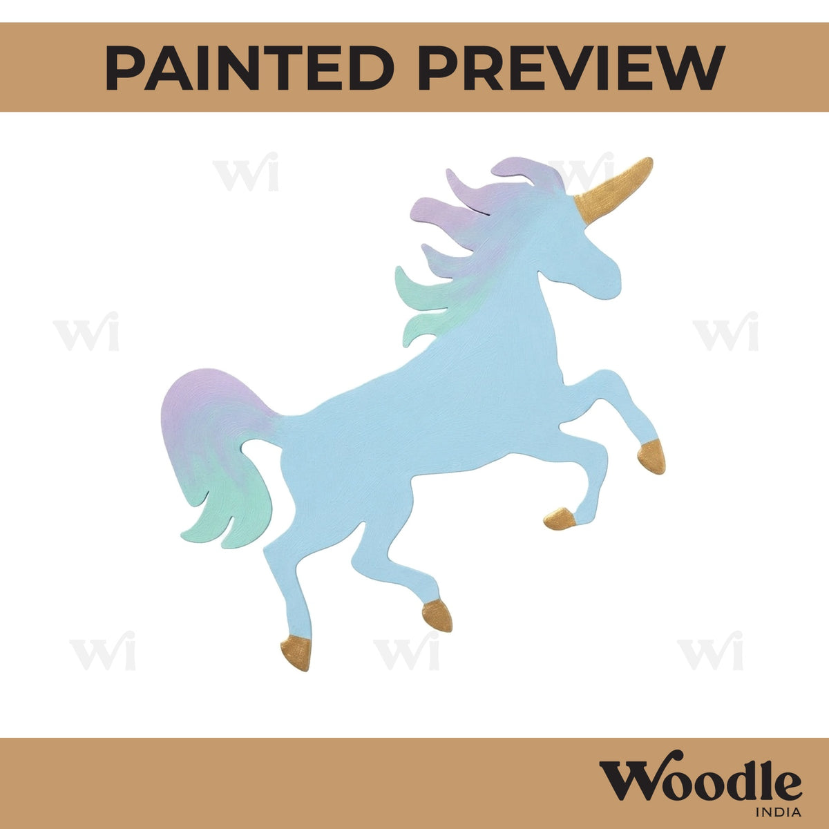 Unicorn Cutout MDF Design 4