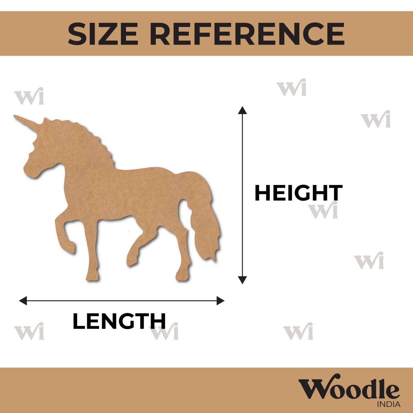 Unicorn Cutout MDF Design 6