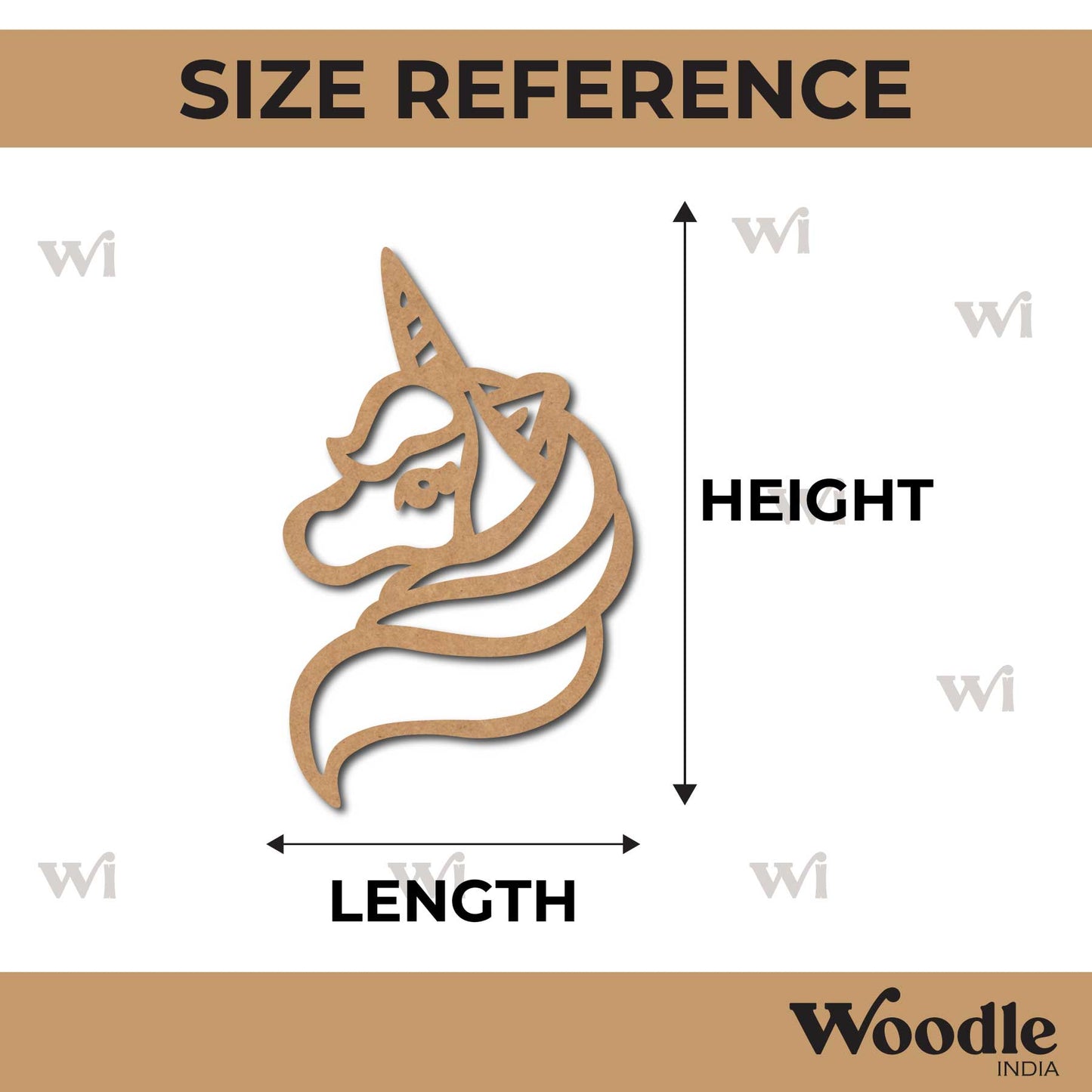 Unicorn Cutout MDF Design 7