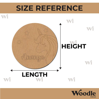 Unicorn Nameplate MDF Design 8