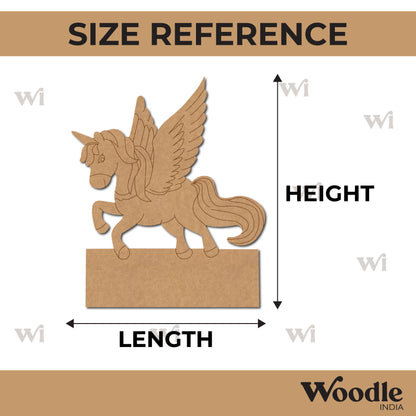 Unicorn Nameplate Pre Marked MDF Design 1