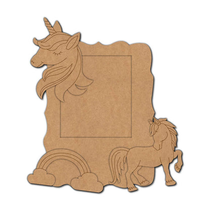 Unicorn Photo Magnet Pre Marked MDF Design 1