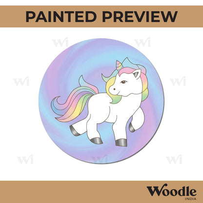 Unicorn Pre Marked Round MDF Design 2