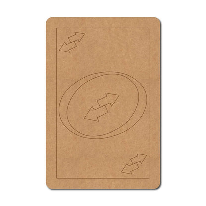 Uno Reverse Card Pre Marked MDF Design 1