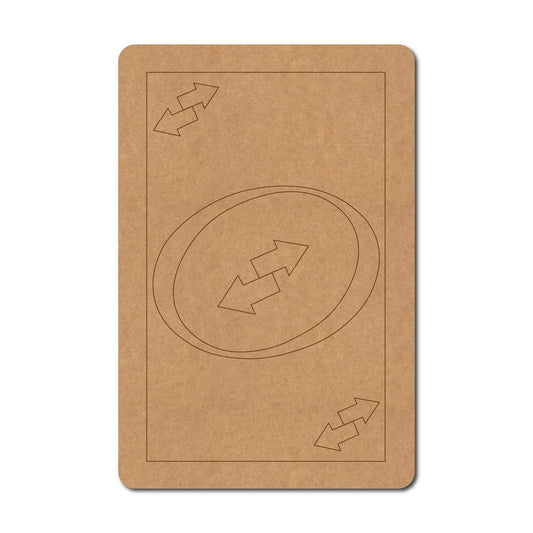 Uno Reverse Card Pre Marked MDF Design 1