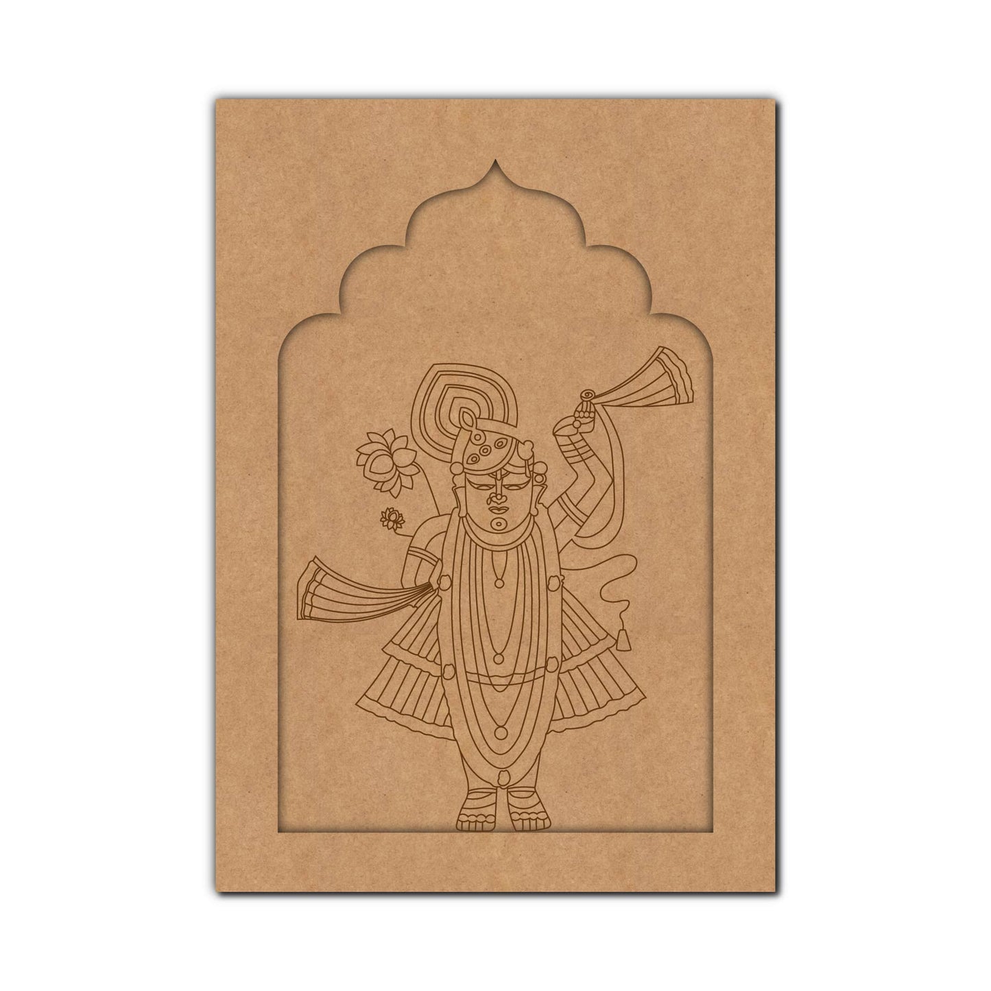 Shrinath Ji Jharokha Pre Marked MDF Design 3