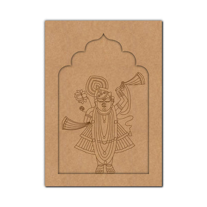 Shrinath Ji Jharokha Pre Marked MDF Design 3