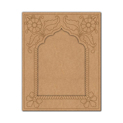 Floral Jharokha Pre Marked MDF Design 1