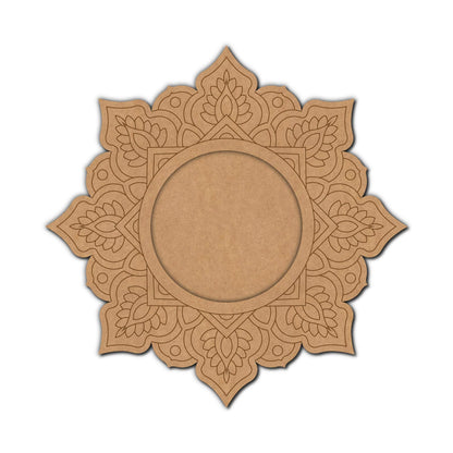 Mandala Diya Tealight Holder Pre Marked MDF Design 12