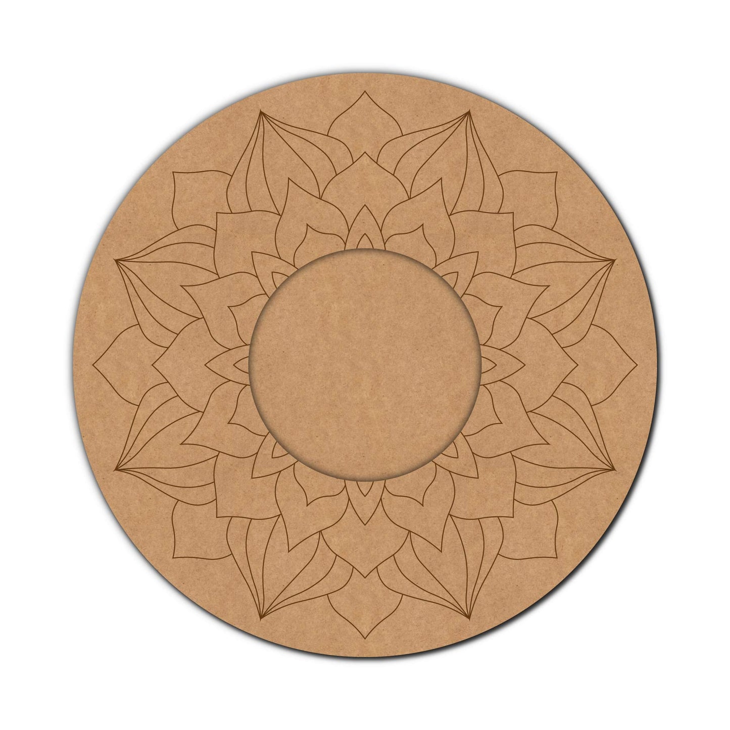 Mandala Diya Tealight Holder Pre Marked MDF Design 10