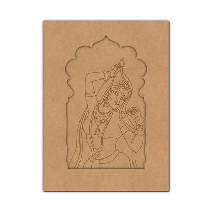 Maharani Bani Thani Jharokha Pre Marked MDF Design 4