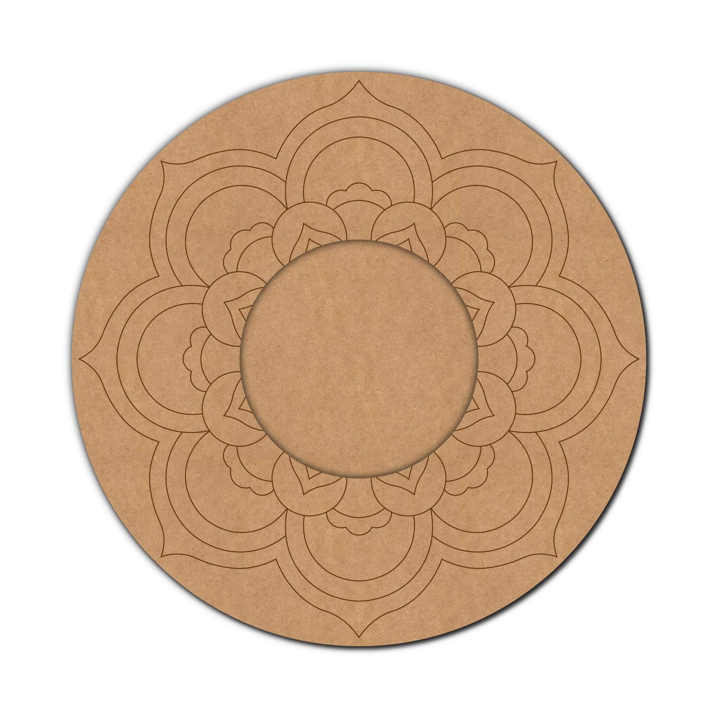 Mandala Diya Tealight Holder Pre Marked MDF Design 4