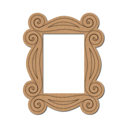 Friends Frame Cutout MDF Design 1