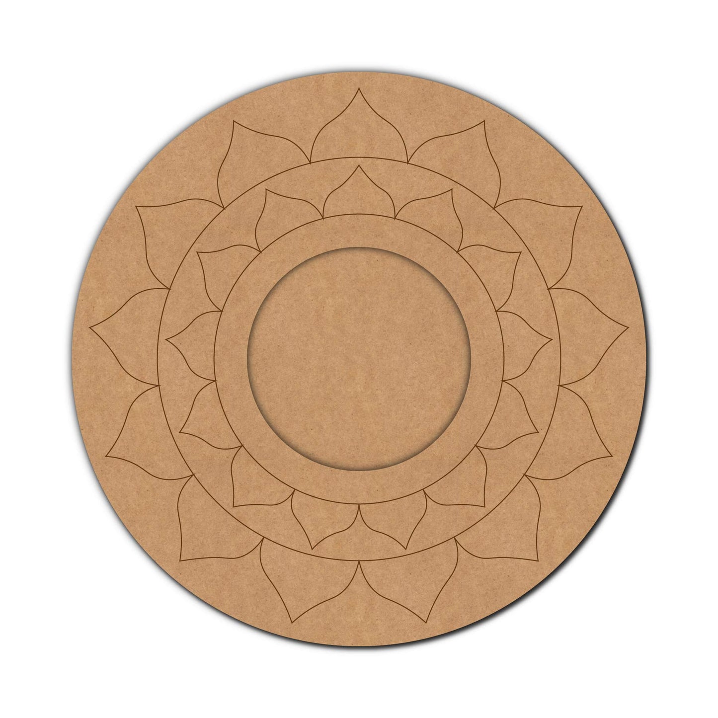 Mandala Diya Tealight Holder Pre Marked MDF Design 7