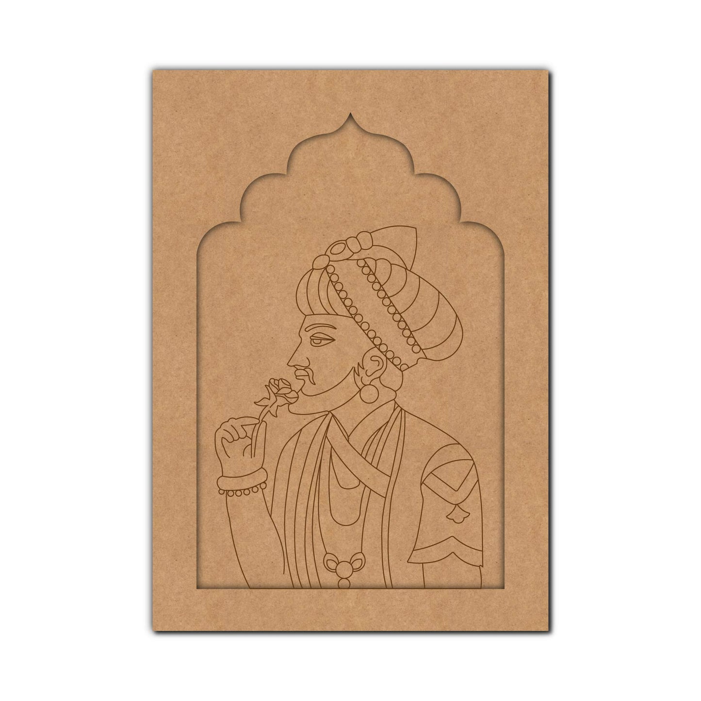 Maharaja Bani Thani Jharokha Pre Marked MDF Design 1