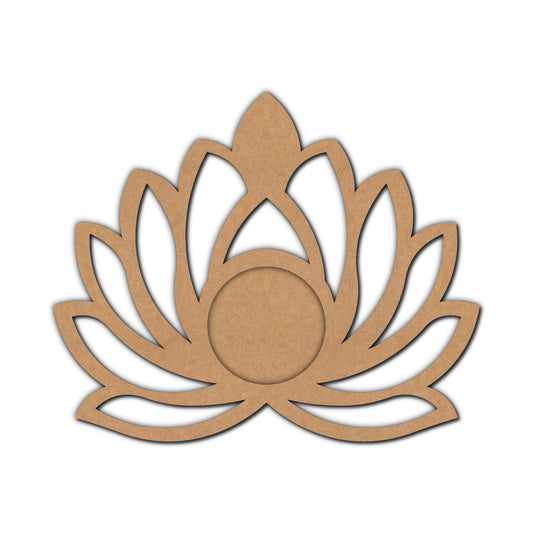 Lotus Diya Tealight Holder MDF Design 2