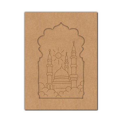 Jharokha Mosque Pre Marked MDF Design 1