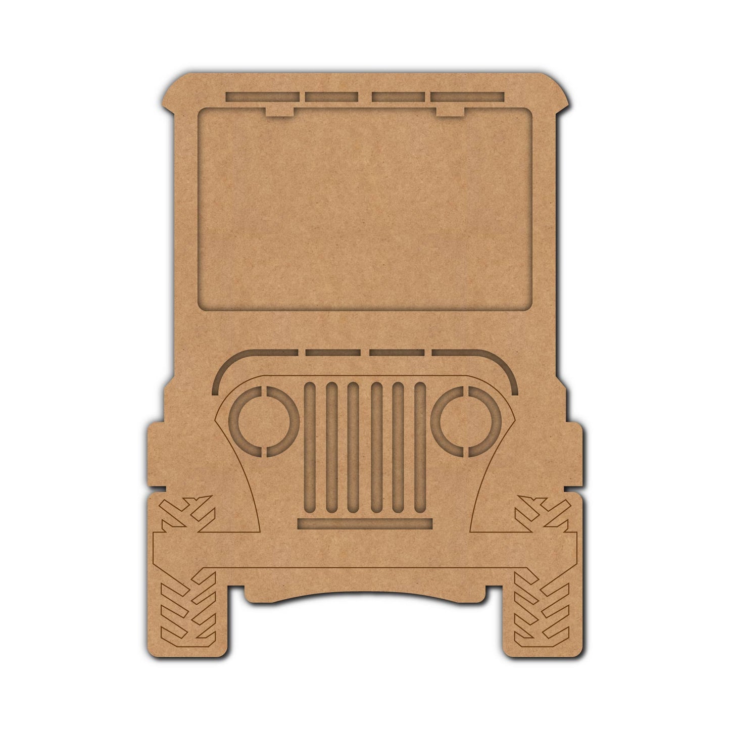 Jeep Photo Magnet Pre Marked MDF Design 1