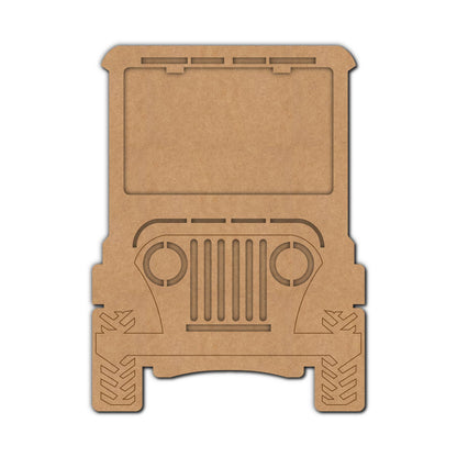 Jeep Photo Magnet Pre Marked MDF Design 1