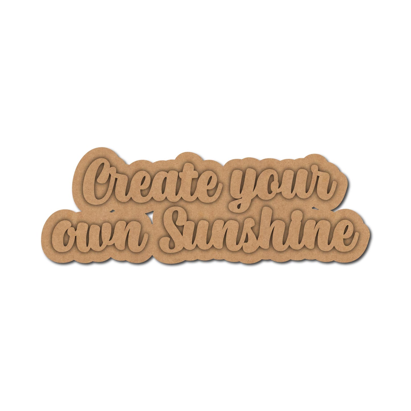 Create Your Own Sunshine Two Layered Fridge Magnet MDF Design 1