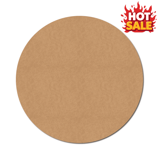 Plain Round Base Cutout MDF - Clearance Sale