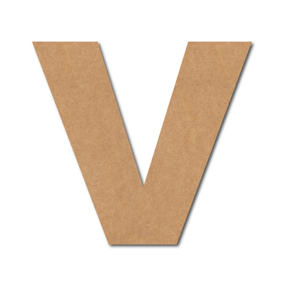 Alphabet V Monogram Cutout MDF Design 1