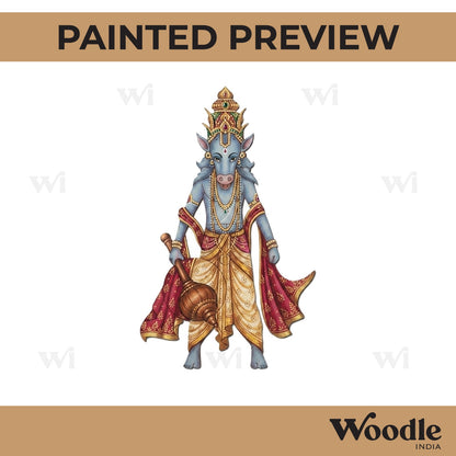 Varaha Avatar Of Lord Vishnu Pre Marked MDF Design 1