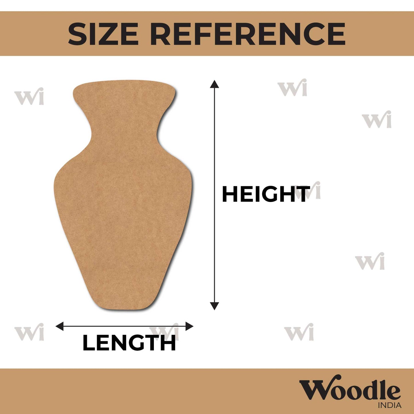 Vase Cutout MDF Design 1