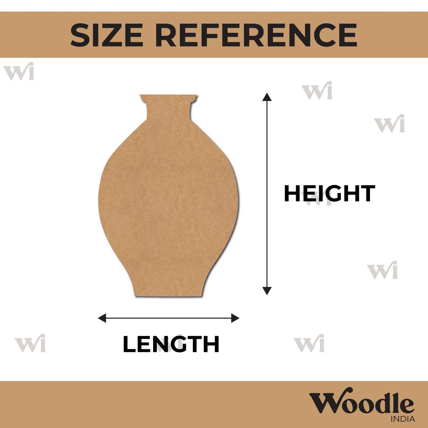 Vase Cutout MDF Design 3