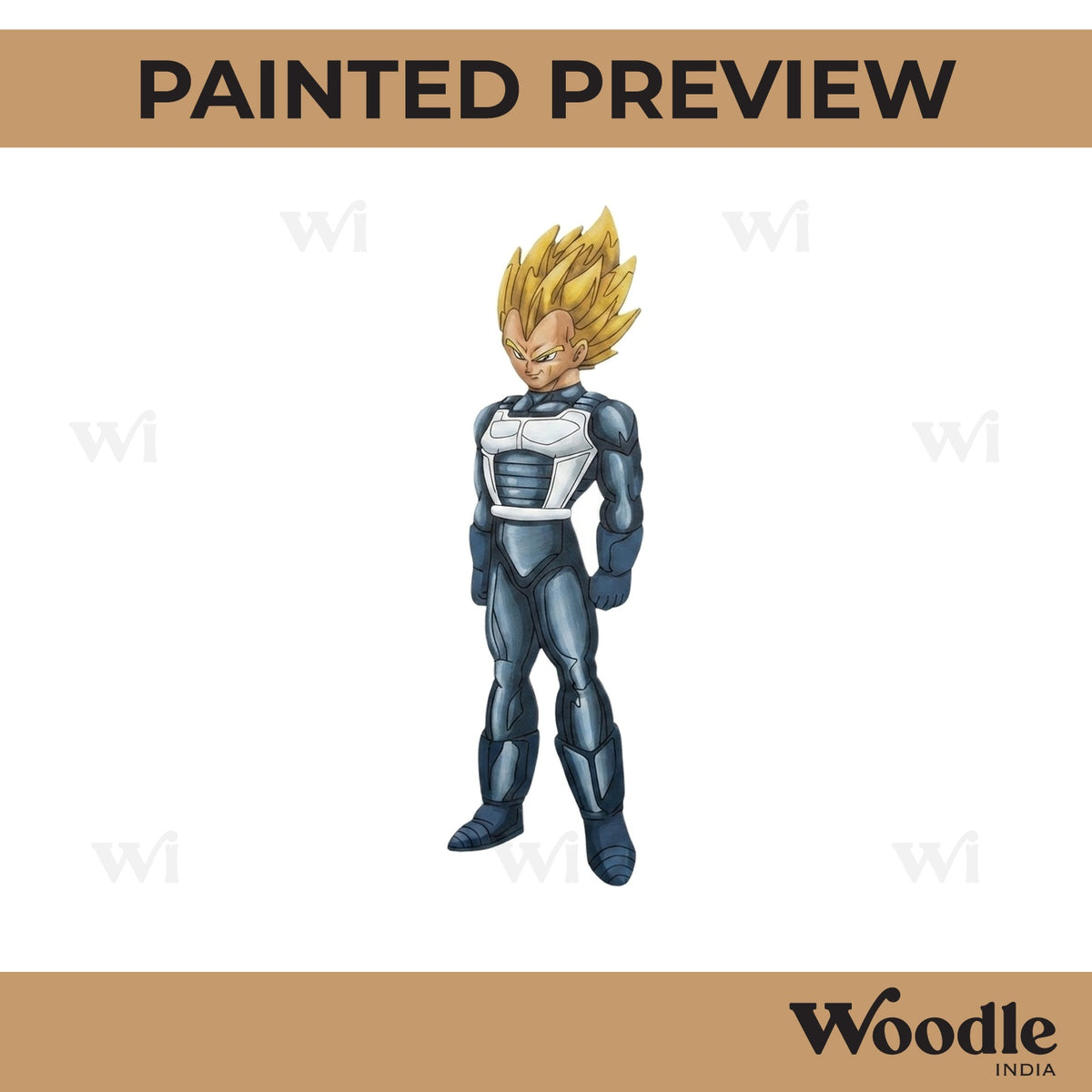 Vegeta Warrior Pre Marked MDF Design 1