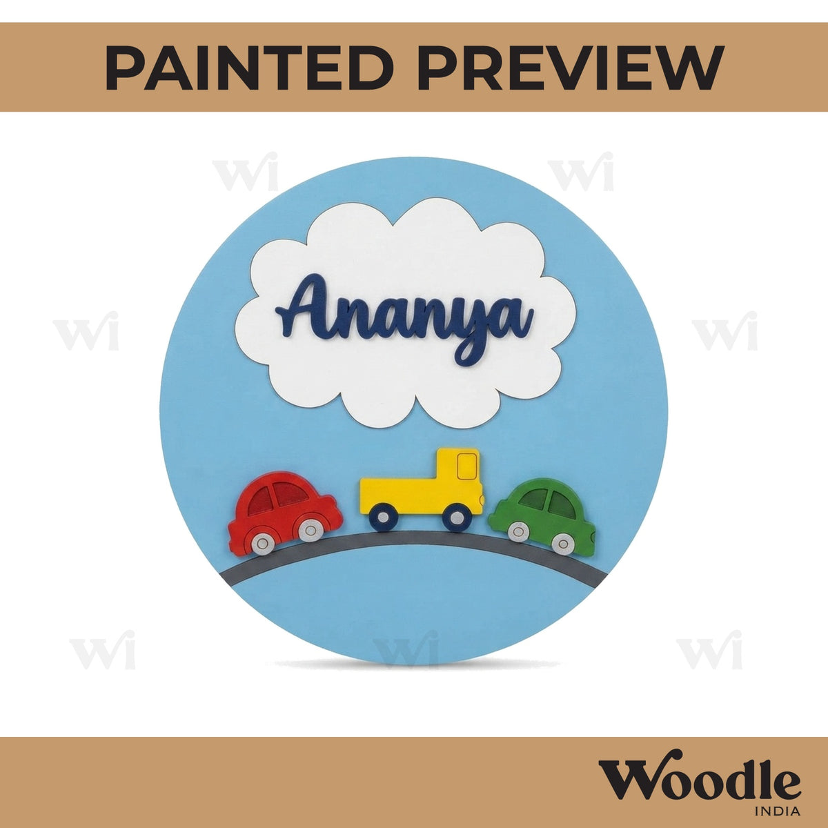 Vehicles Nameplate MDF Design 2