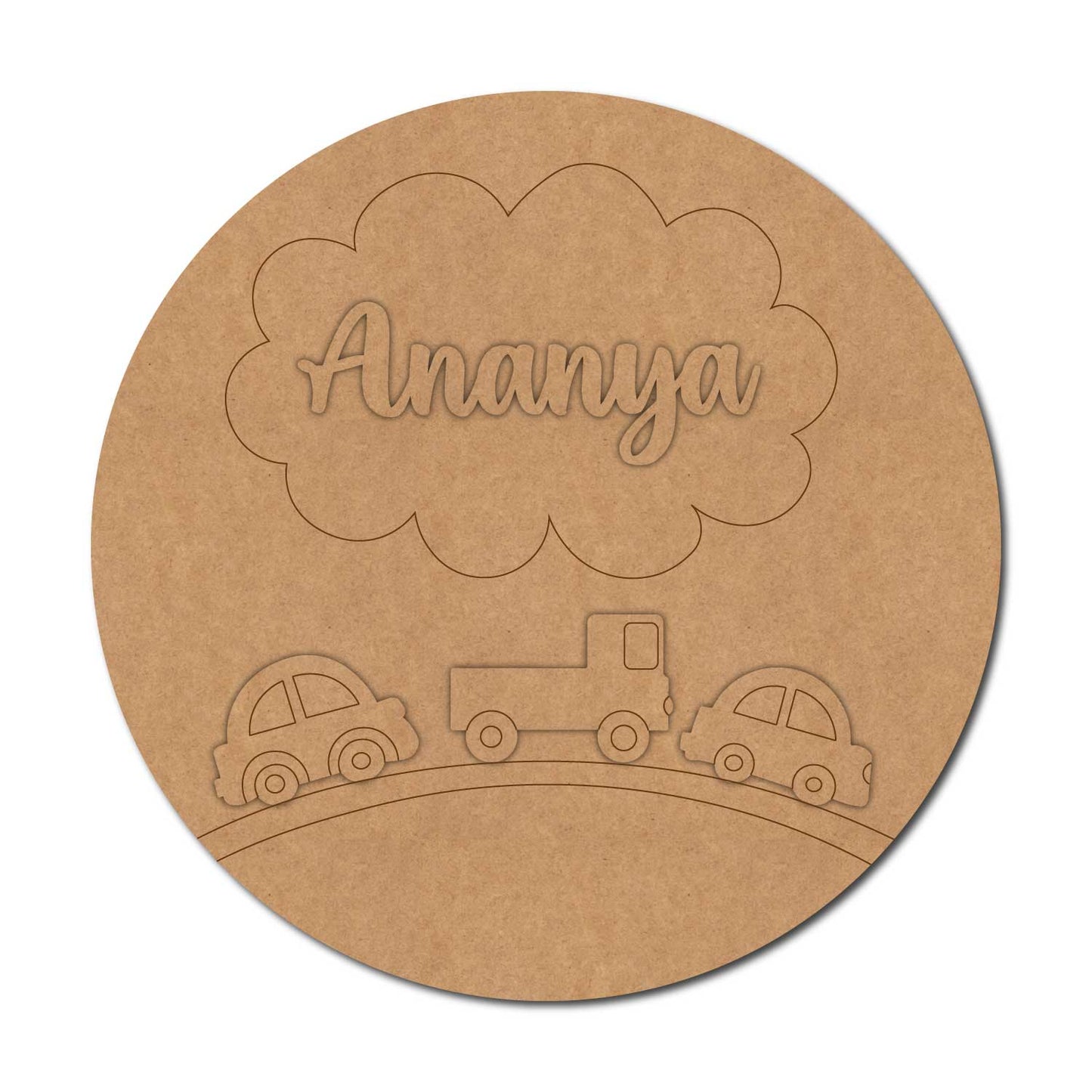 Vehicles Nameplate MDF Design 2