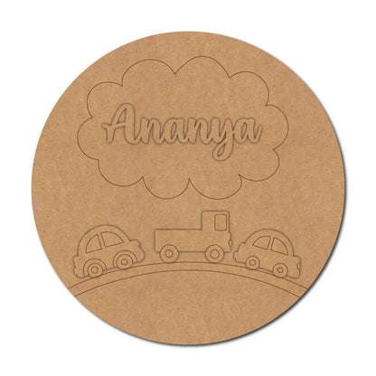 Vehicles Nameplate MDF Design 2