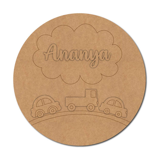 Vehicles Nameplate MDF Design 2