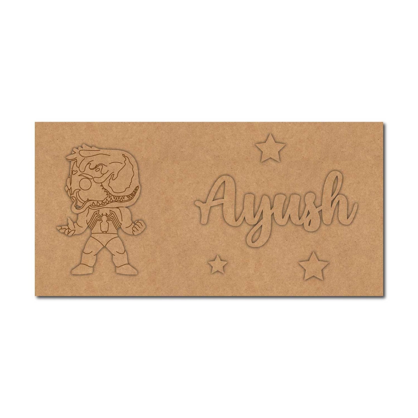Venom Marvel Kids Nameplate MDF Design 1