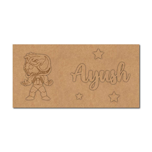 Venom Marvel Kids Nameplate MDF Design 1